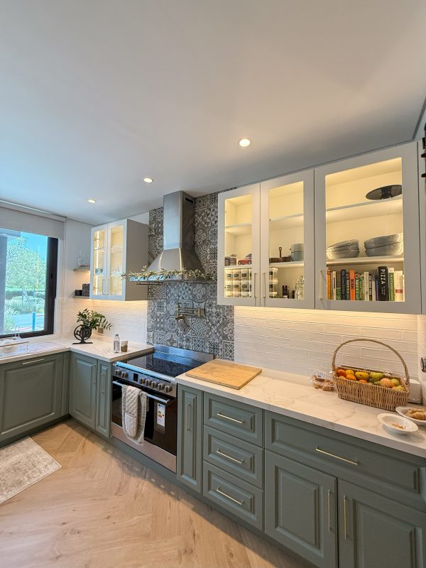 Absolutely Gorgeous Modern Farmhouse Kitchen with Sage Green Cabinets