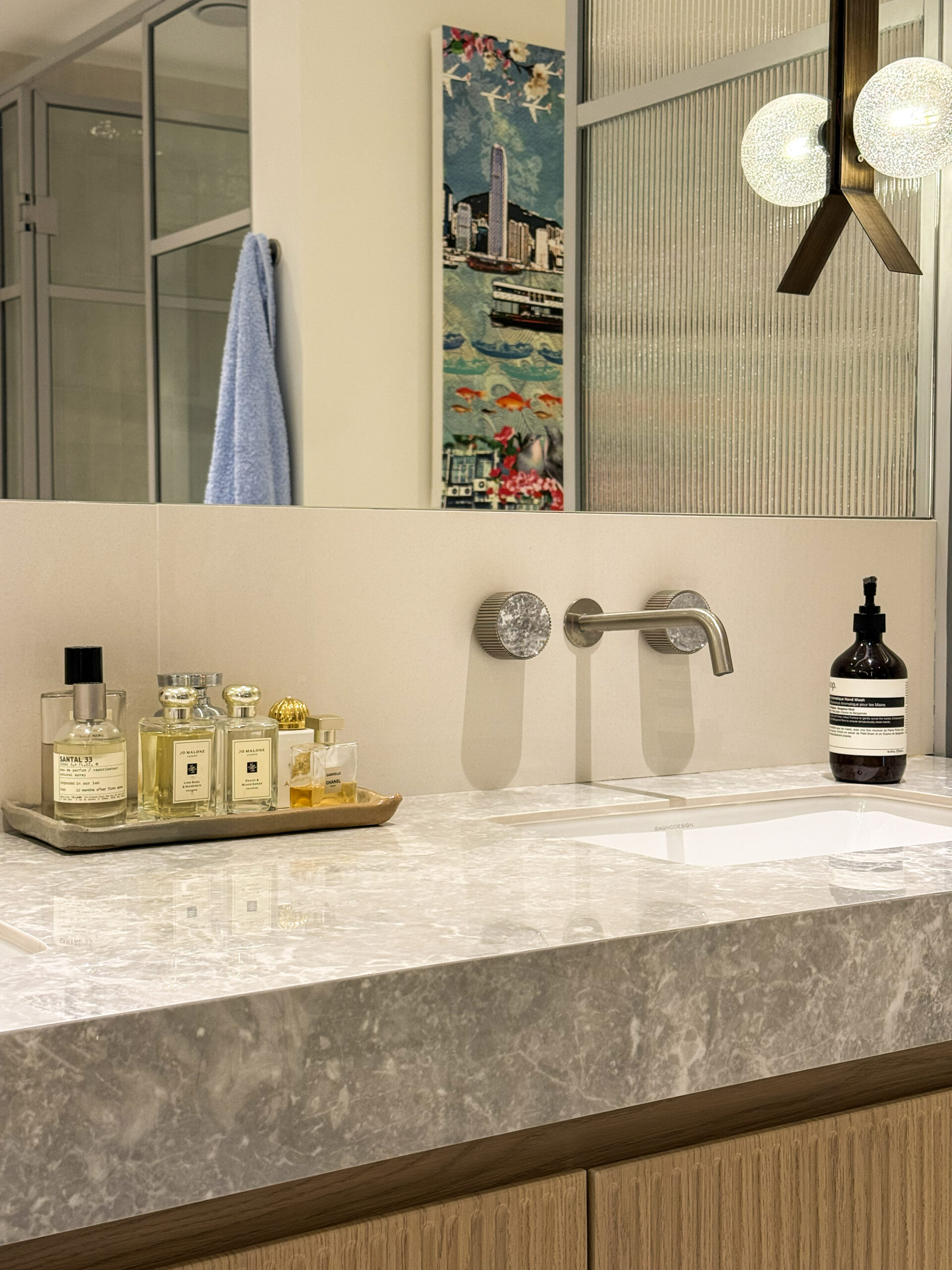 Custom Floating Vanity | Double-Sink Cabinetry & Ambient Under-Cabinet Lighting 4 Custom Floating Vanity | Double-Sink Cabinetry & Ambient Under-Cabinet Lighting - Image 2