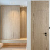Seamless Hidden Doors | Integrated Hallway Cabinetry & Oak Finishes