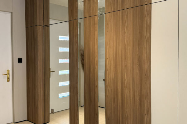 Alternative view of Master Entrance Mastery | Floor-to-Ceiling Mirrors & Architectural Wood Paneling