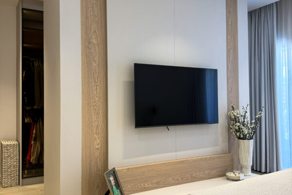 Full Master Suite Reveal | Seamless Wood Joinery, Glass Closets 10 17