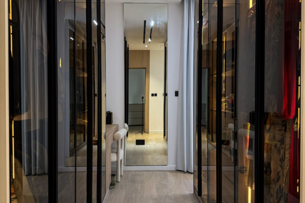 Full Master Suite Reveal | Seamless Wood Joinery, Glass Closets