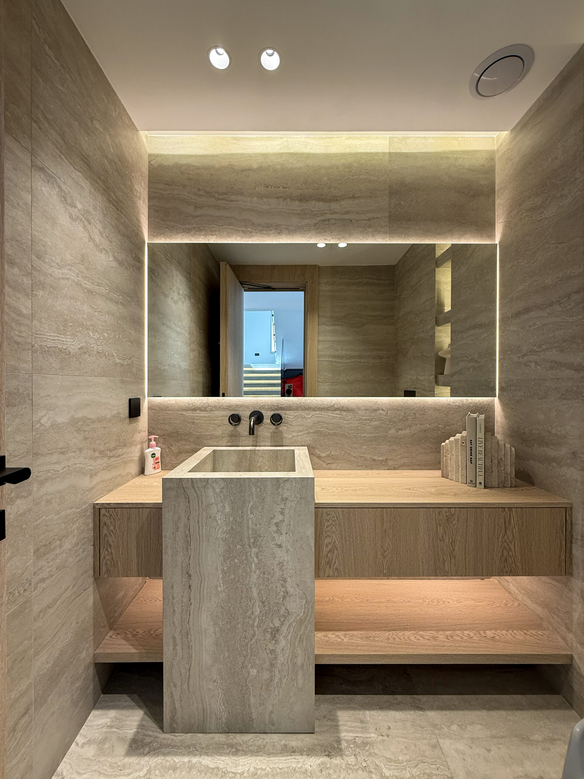 Premium Bathroom Cabinetry | Seamless Oak Veneer & Fluted Wood Accents 6 Premium Bathroom Cabinetry | Seamless Oak Veneer & Fluted Wood Accents - Image 5