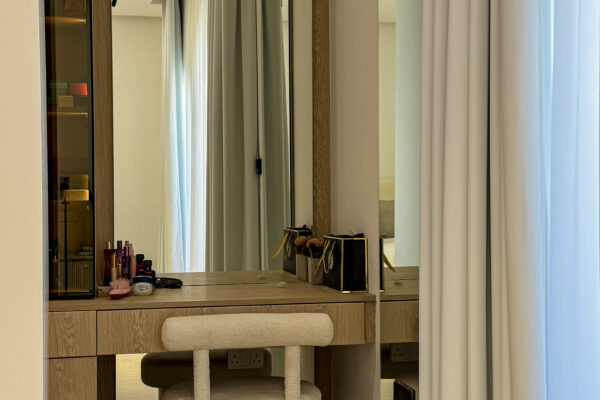 Full Master Suite Reveal | Seamless Wood Joinery, Glass Closets 9 5