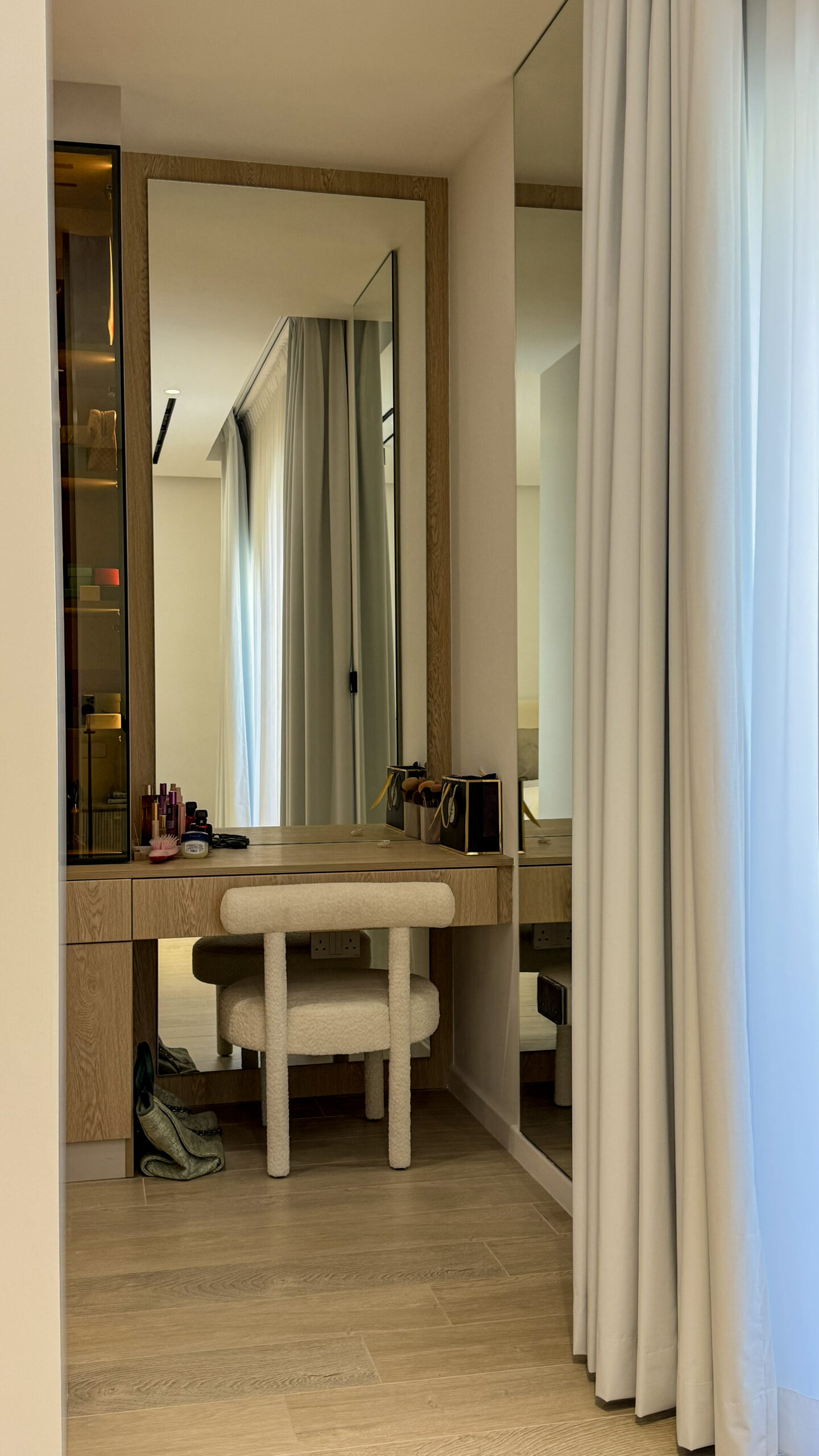 Full Master Suite Reveal | Seamless Wood Joinery, Glass Closets 5 Full Master Suite Reveal | Seamless Wood Joinery, Glass Closets - Image 4