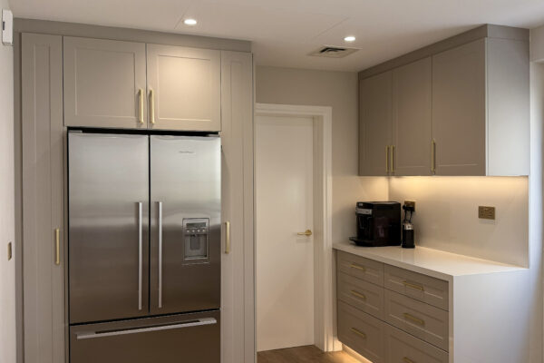 Alternative view of Modern Open-Concept Kitchen Design | Neutral Color Palette & Wood Warmth