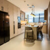 Organic Modern Kitchen Inspiration | Bold Statement Stone & Integrated Dining