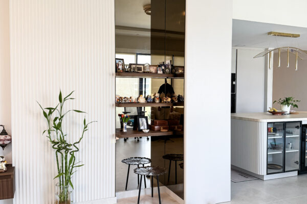 Modern Custom TV Unit & Feature Wall | Bespoke Dark Walnut & LED Media Wall 11 IMG 5419