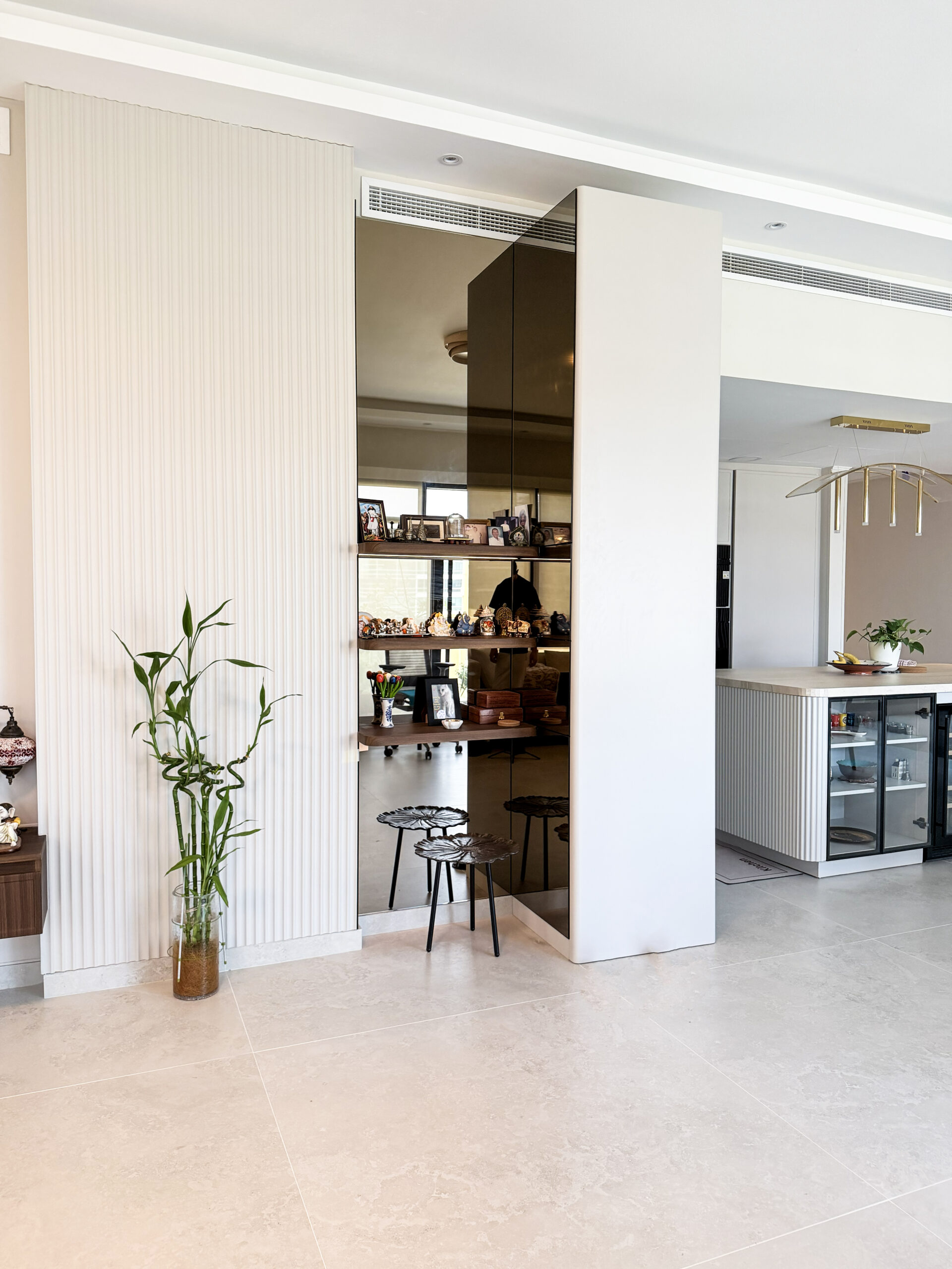 Modern Custom TV Unit & Feature Wall | Bespoke Dark Walnut & LED Media Wall 6 Modern Custom TV Unit & Feature Wall | Bespoke Dark Walnut & LED Media Wall - Image 4