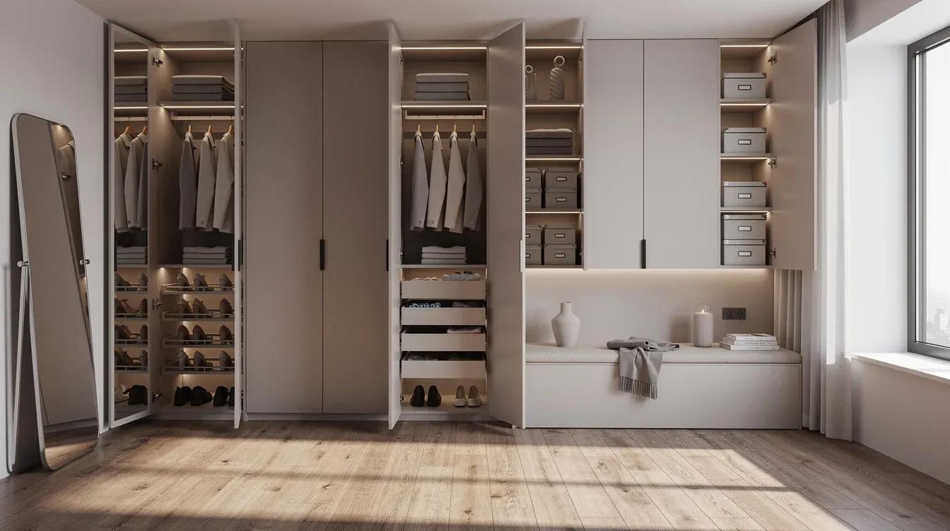 Wardrobes Sharjah Design: Curated Closets for Living Spaces