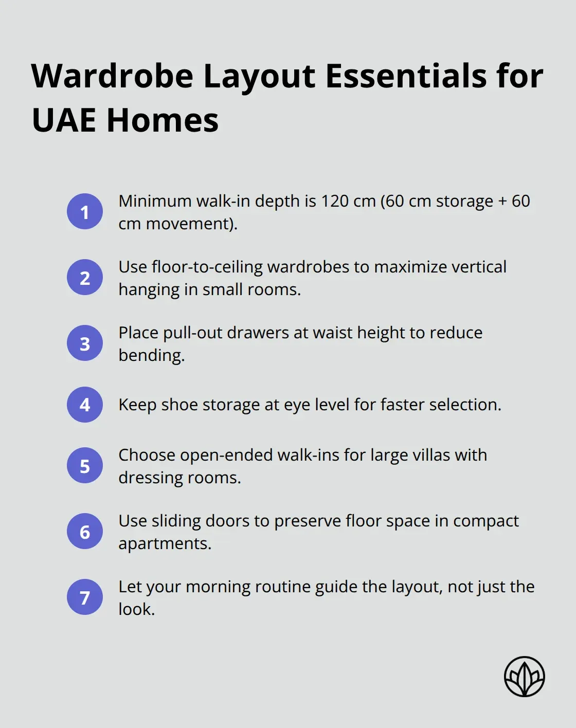 Key layout configuration tips for bespoke wardrobes in Dubai homes. - bespoke wardrobes dubai